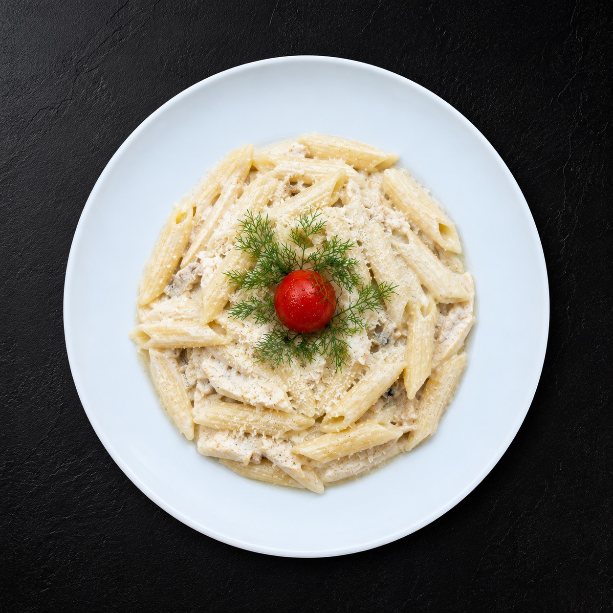 Kremalı Mantarlı Tavuklu Makarna